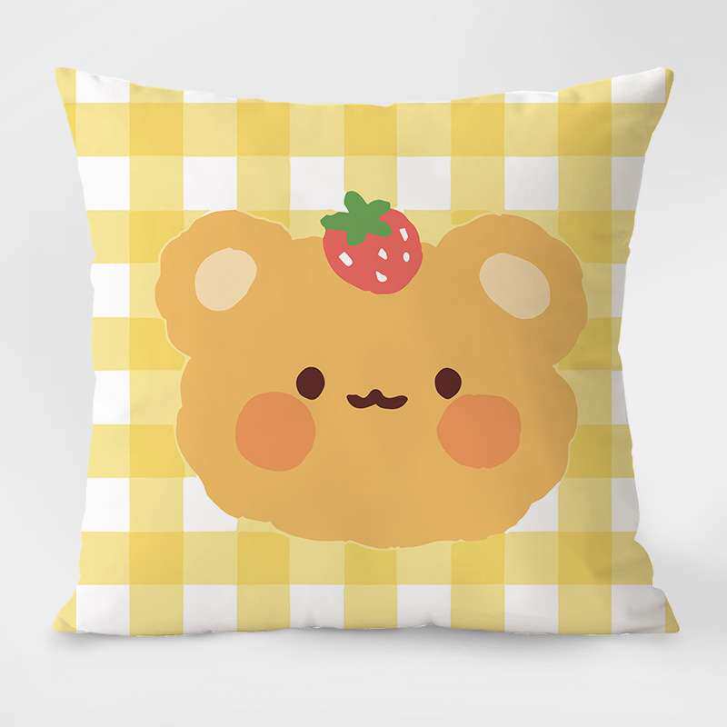 抱枕沙发客厅北欧ins风卡通简约轻奢午睡靠垫护腰靠背枕套汽车用