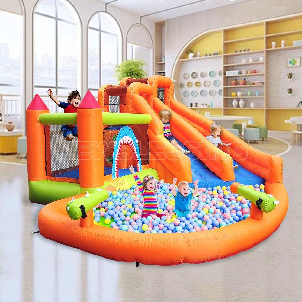 Happy Lion户外水枪版充气游乐滑梯跳床儿童乐园充气城堡戏水蹦床,农机/农具/农膜,割灌机/割草机/油锯,淘宝优惠券,粉丝福利购,淘宝优惠卷