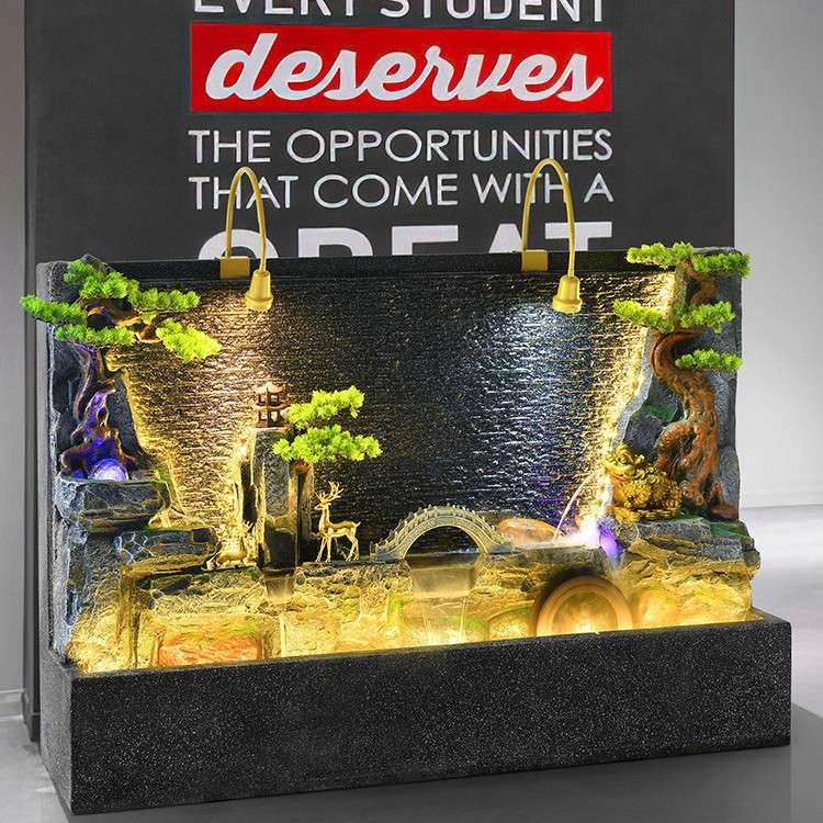 大型水幕墙流水喷泉招财景观摆件内循环庭院隔断屏风酒店别墅开业,家居饰品,流水摆件,淘宝优惠券,粉丝福利购,淘宝优惠卷