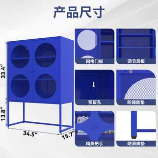 出口跨境电商现货亚克力网格储物柜亚马逊沃尔玛办公家用locker