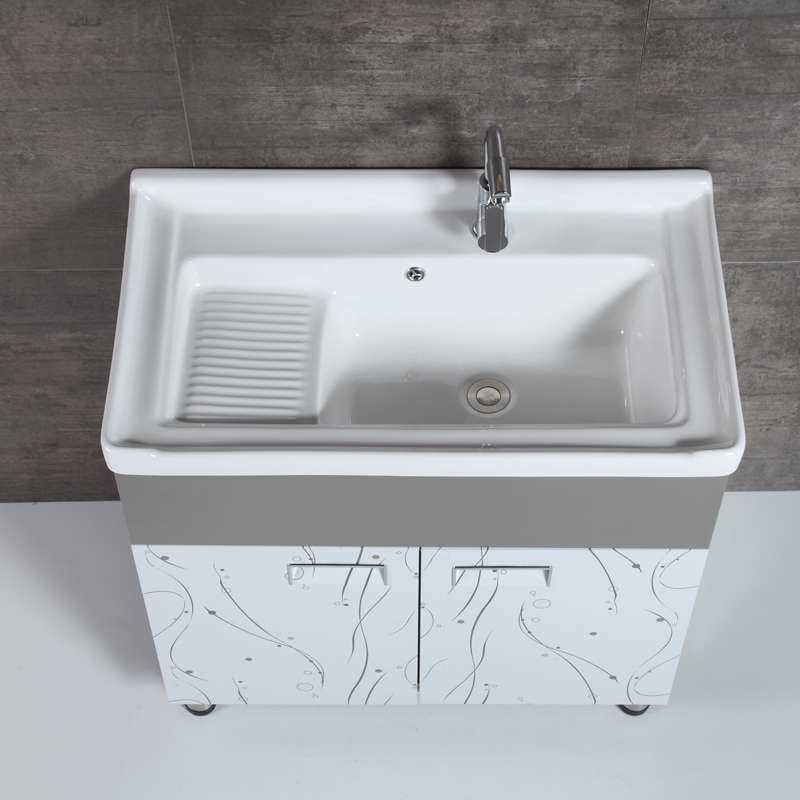 不锈钢洗衣柜组合阳台洗衣槽超深洗衣盆带搓衣板陶瓷洗衣池浴室柜,农机/农具/农膜,割灌机/割草机/油锯,淘宝优惠券,粉丝福利购,淘宝优惠卷