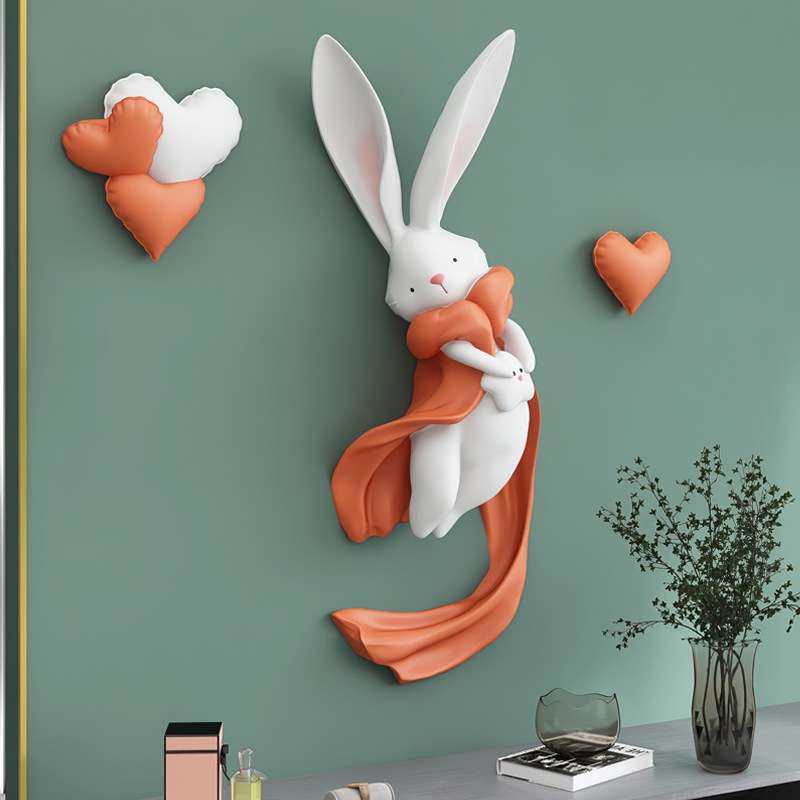 爱心萌兔浮雕壁饰电视沙发背景墙挂饰入户玄关墙贴卧室床头壁挂,农机/农具/农膜,割灌机/割草机/油锯,淘宝优惠券,粉丝福利购,淘宝优惠卷