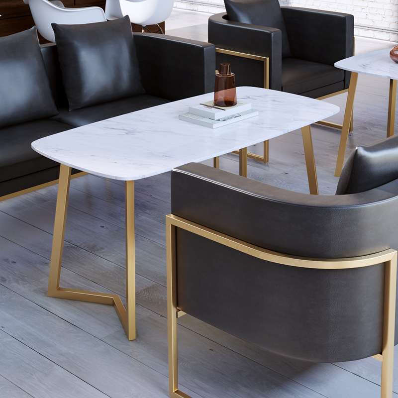 奶茶店沙发双人简约休闲清新ins网红休息区甜品店咖啡厅桌椅组合