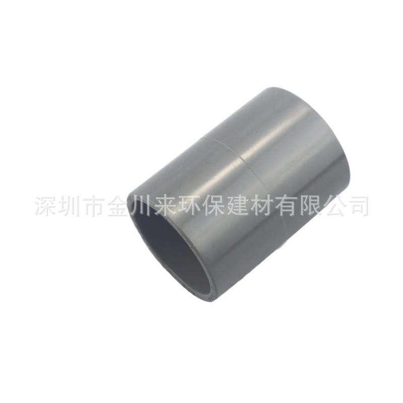 南亚UPVC直通管件 DN150 160MM 6寸PVC-U直接头 灰色PVC给排水用