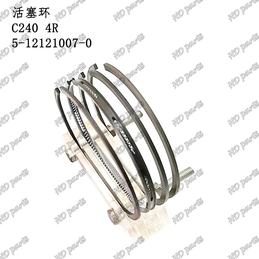 挖掘机 发动机配件 五十铃适用 活塞环 C240 4R 5-12121007-0