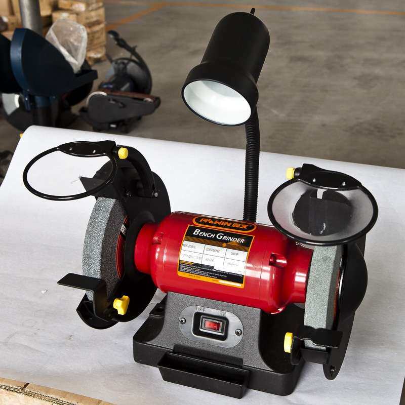 铝底座150mm家用小型电动砂轮机CSA认证双头打磨机电动打磨砂轮机