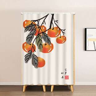 柜子遮挡帘衣柜门帘遮丑防尘帘装饰免打孔滑轨书柜鞋柜遮丑布帘子