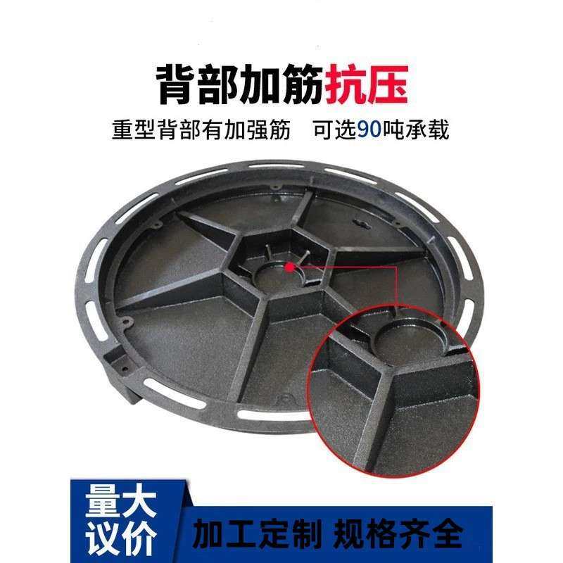 铸铁下水道盖板方形D400雨污水井盖球墨圆形轻型带盖,农机/农具/农膜,割灌机/割草机/油锯,淘宝优惠券,粉丝福利购,淘宝优惠卷