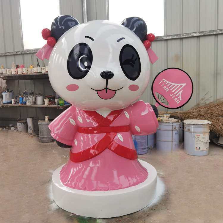 玻璃钢卡通熊猫仿真熊猫雕塑 商场装饰摆件 企业IP形象来图制作,农机/农具/农膜,割灌机/割草机/油锯,淘宝优惠券,粉丝福利购,淘宝优惠卷