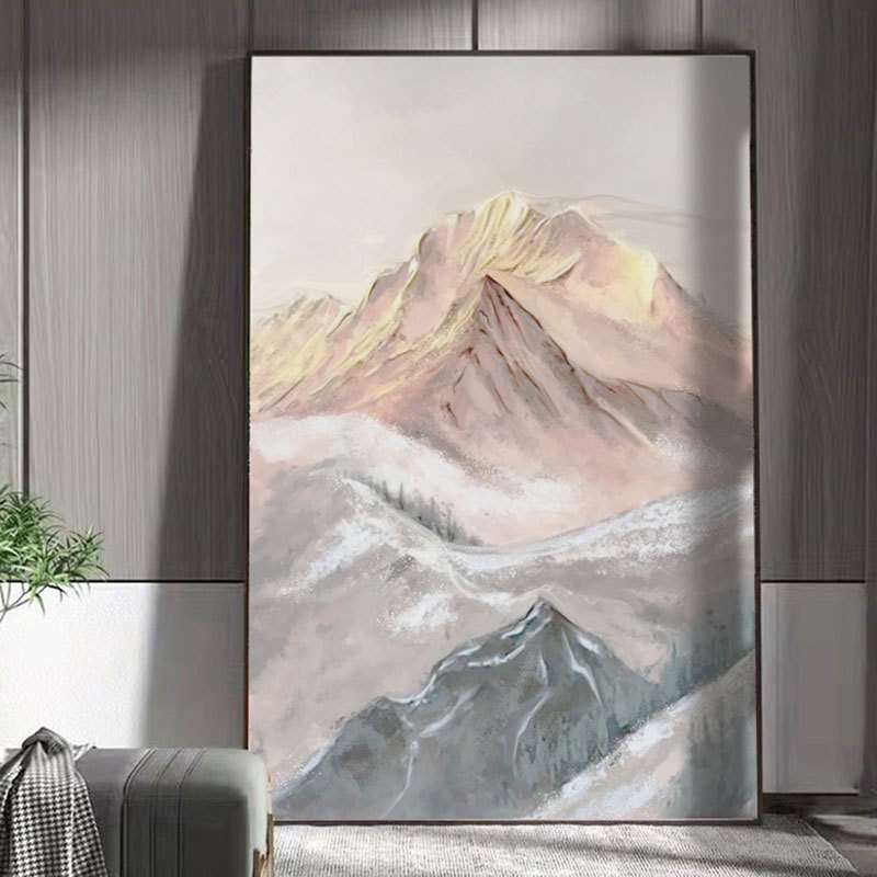 入户玄关装饰画抽象风景画卧室壁画现代轻奢客厅沙发背景墙落地画
