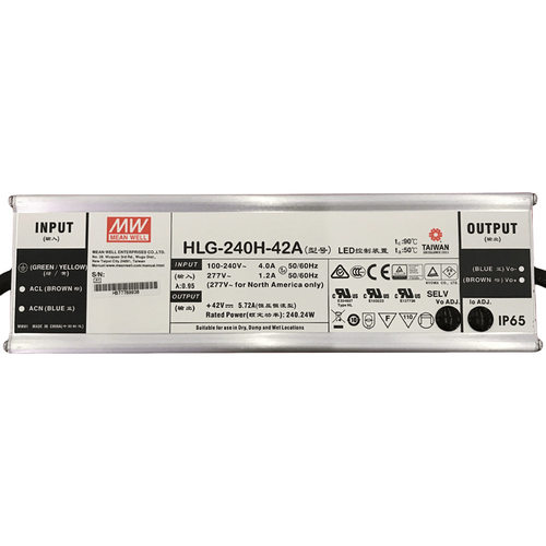 明纬电源 HLG-240H-48AB   240WLED高架照明电源