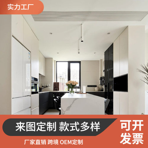 定制别墅厨房公寓时尚整体橱柜现代Custom kitchen cabinet小户型