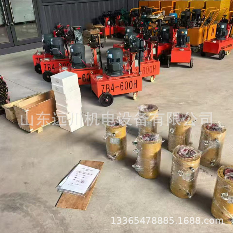 智能张拉系统27吨前卡式千斤顶张拉油泵锚具配件YDC空心千斤顶