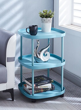 床头柜可移动置物架带轮客厅收纳架沙发边几茶几储物小桌子零新品