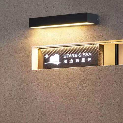 户外门头led一字型壁灯酒店别墅民宿长条庭院洗墙壁灯门口外墙灯