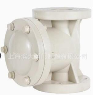 PE法兰旋启式止回阀卧式止回阀聚丙烯逆止单向阀止回阀DN50-DN300