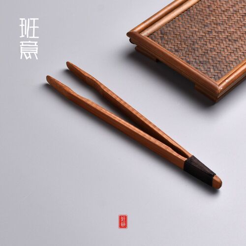 现货速发8竹茶夹竹茶茶镊子功夫茶杯夹茶具镊子配件茶道六君子防