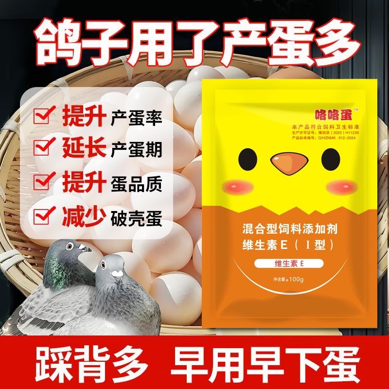 速发蛋多多增蛋宝E禽增蛋多鸡鸭鹅鸽子鹌鹑增蛋王维生素蛋催蛋素