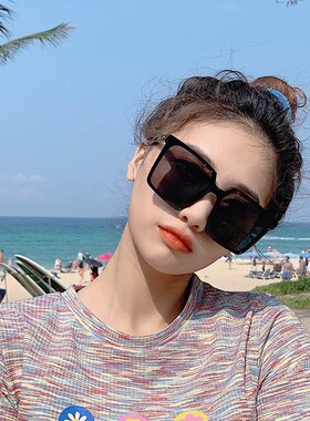 速发202韩新款镜墨0版潮大脸偏光太镜防紫外线圆脸