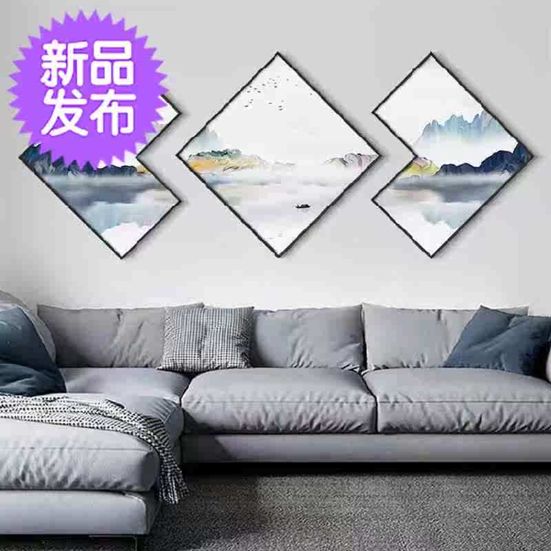 现货速发挂画工作室寝室绘制新古典少情侣温馨摆件客厅装饰画玻璃