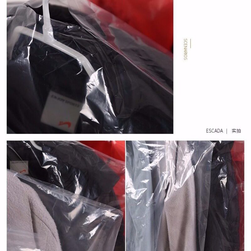 现货速发防尘袋衣服防尘罩收纳袋干洗店挂衣大衣家用塑料工厂
