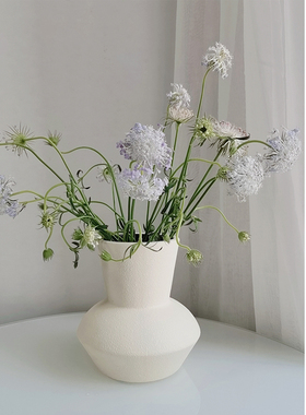 速发EMOO玄瓷花瓶广口花花插花干器陶关餐桌桌面装饰摆件