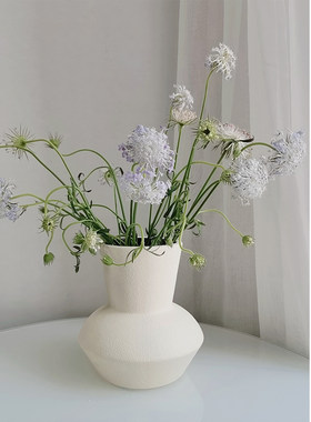 速发EMOO玄瓷花瓶广口花花插花干器陶关餐桌桌面装饰摆件