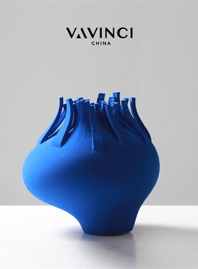 速发新花简约艺术陶瓷品器花瓶摆件楼板房售样处软装酒店民宿摆设