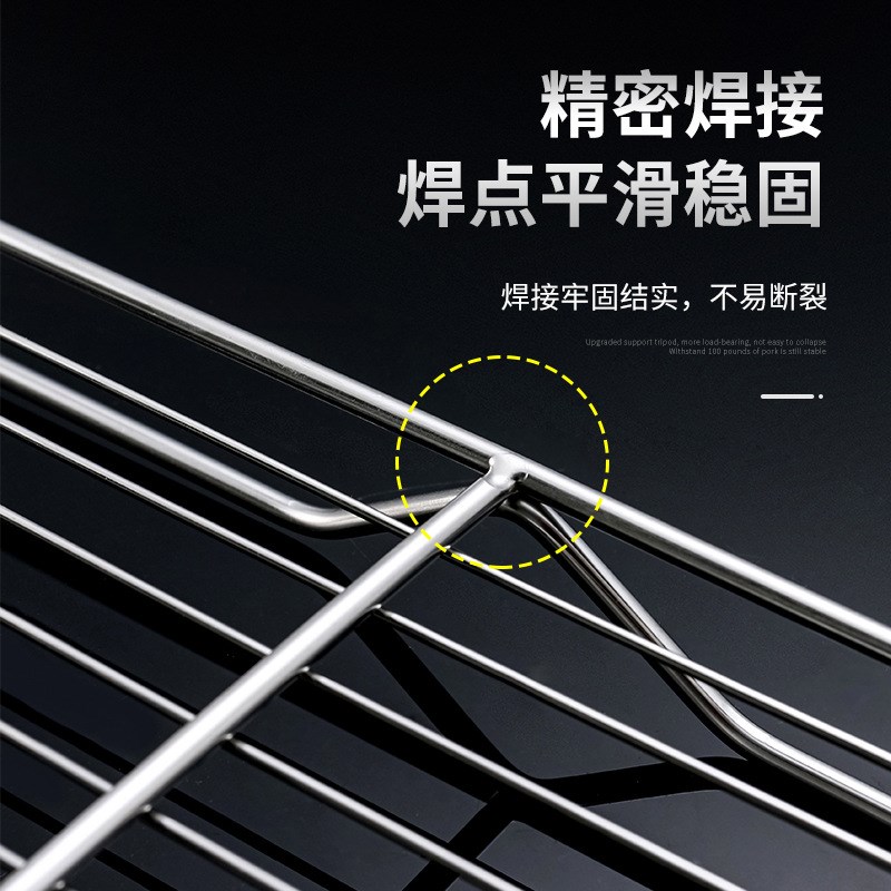 现货速发不锈钢面包烘焙晾网凉架蛋糕凉网冷却架6040平脚有脚烧烤