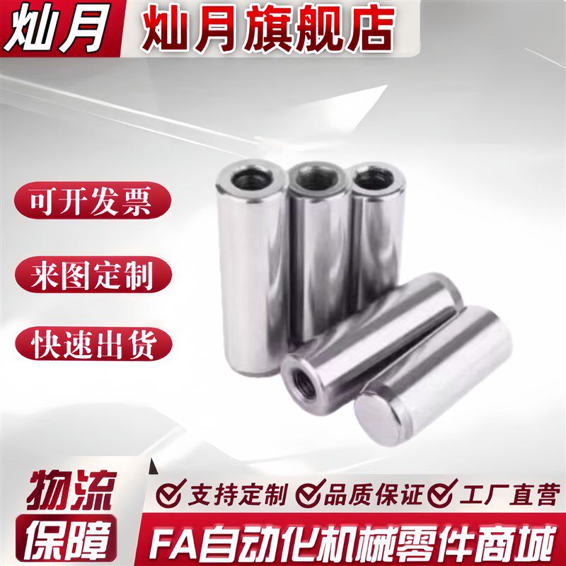 速发TH1/16/20-40/50/60/70/80/100/120负公差内螺纹圆柱销 销