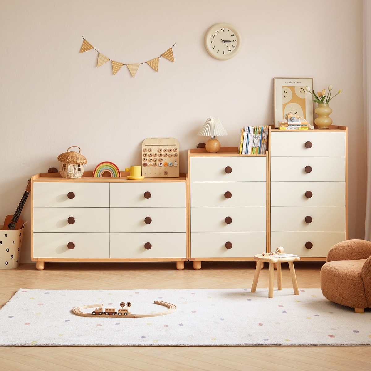 速发林子家居简约五斗柜主物客厅靠墙儿童储卧柜立柜氏LH171