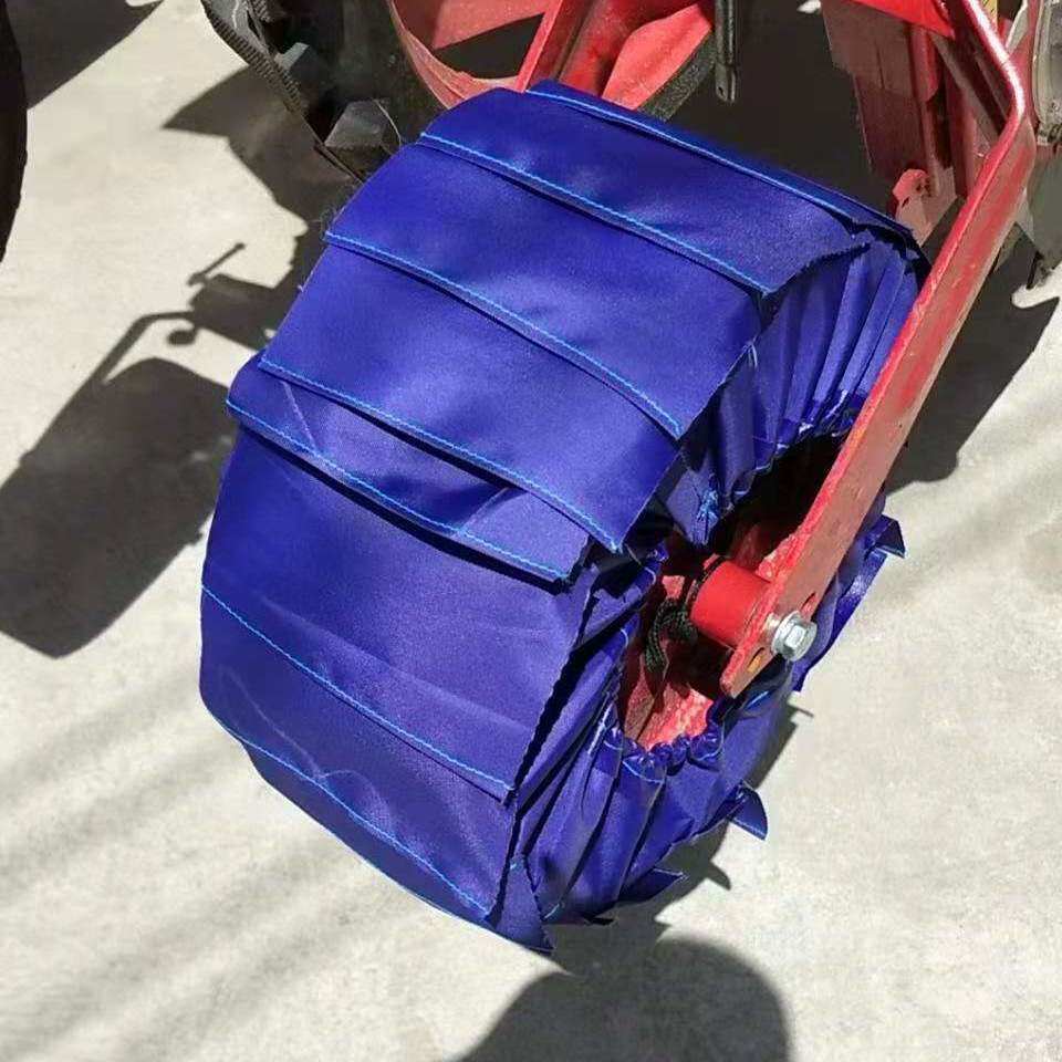 速发播种机不沾泥神器不粘泥不沾哈衣米旋耕机小麦滚子布百褶裙农