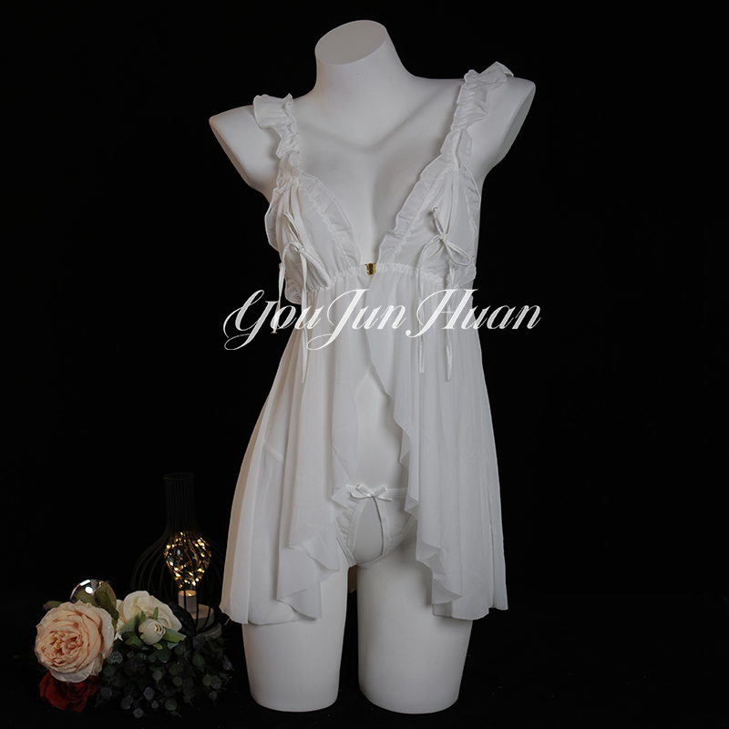 速发性感睡衣高级感大码蕾丝情带睡夏裙季薄款吊侣情调趣味内衣