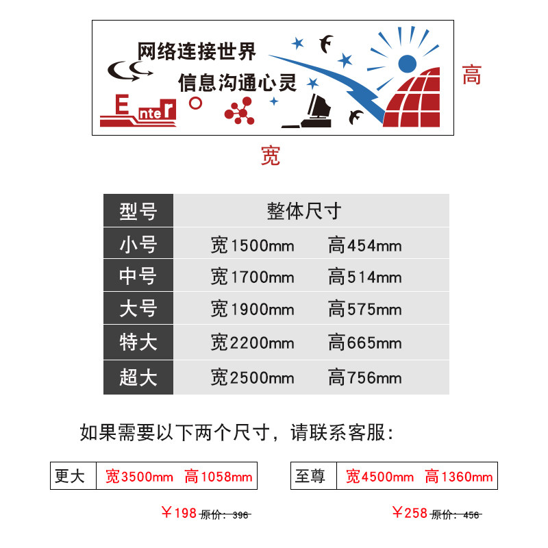 现货速发计算机房教室布置微机室文化墙装饰背景立体墙贴纸学校信