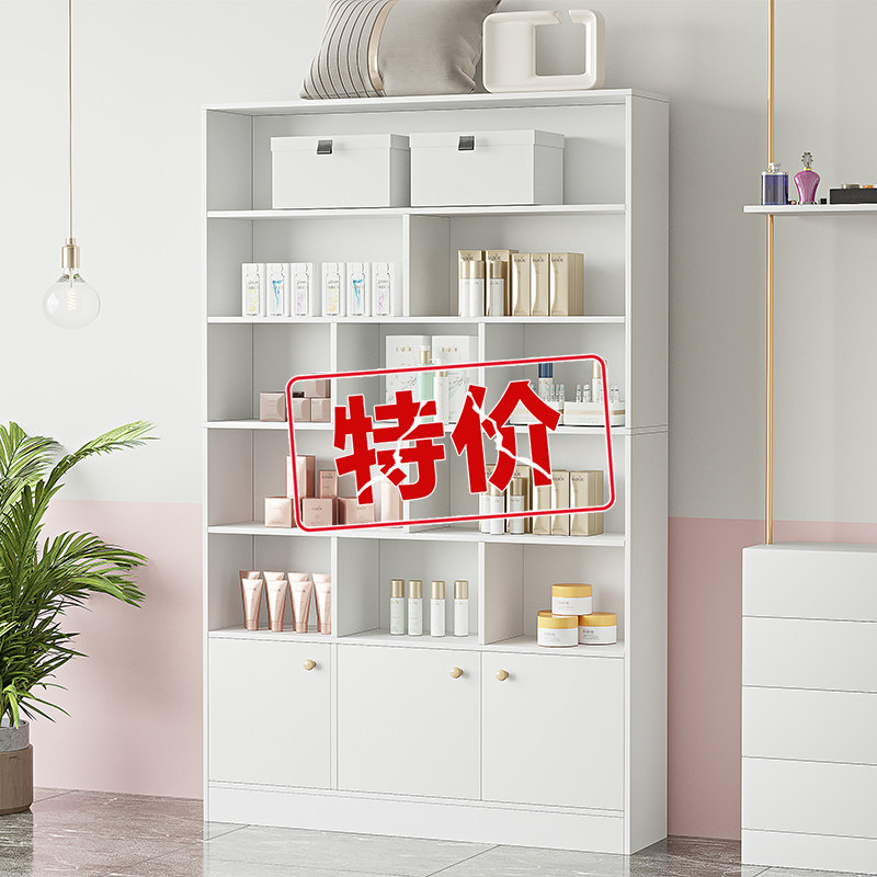 现货速发化妆品展示柜简约货柜陈列柜院展柜理发店产品货架展示架