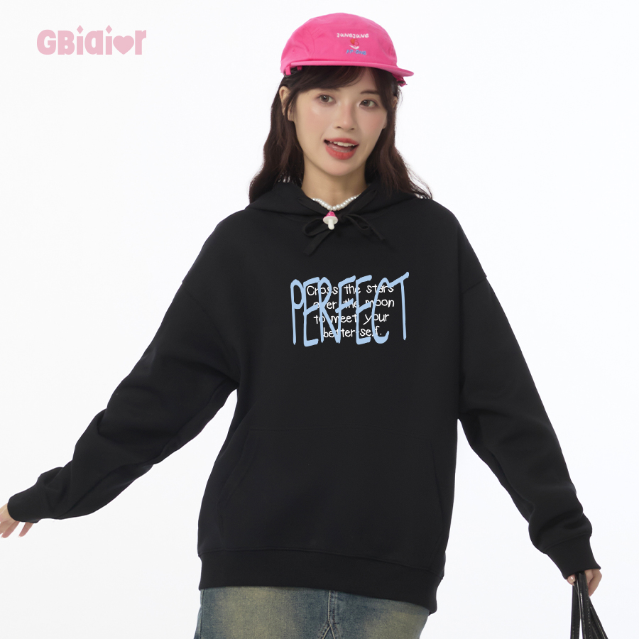 常规卫衣女Gbiaior连帽棉宽松