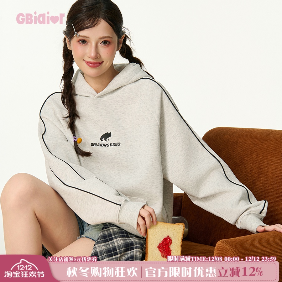 Gbiaior美式休闲连帽卫衣