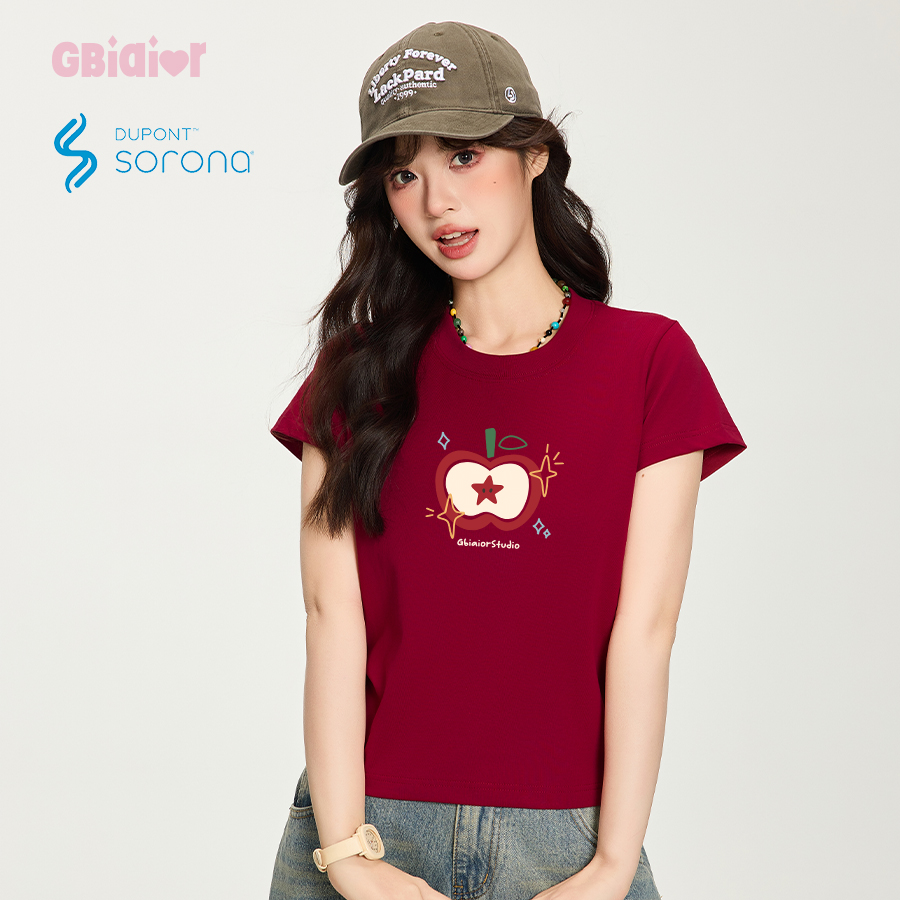 Gbiaior索罗娜短款凉感T恤
