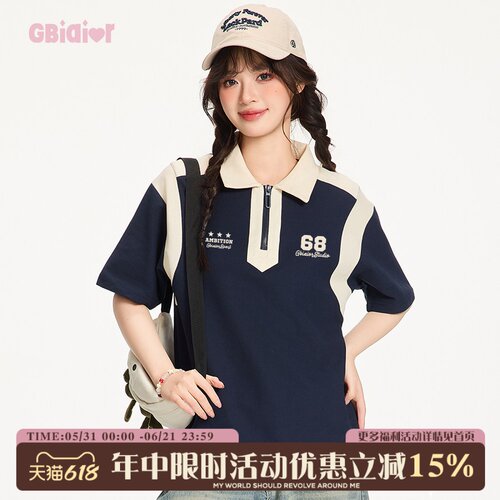 Gbiaior美式复古POLO短袖