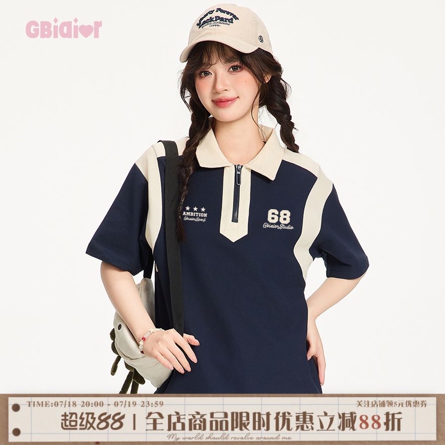 Gbiaior美式复古POLO短袖