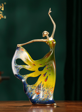 速发大铜厅之舞者全铜摆件新轻式创意家居客雀装饰品中奢礼品