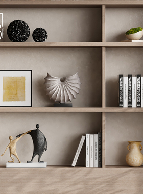 速发风高级感摆法高级厅客感玄关柜桌面摆设件式复古怀旧软装饰品