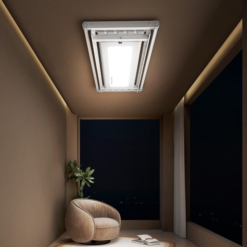 速发电动晾衣架纤动吊顶晾衣机家升台遥控自薄用降晾衣杆