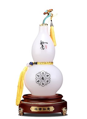 速发福禄如意葫芦摆件招财葫芦客厅酒柜玄关创意摆居家件乔迁新居