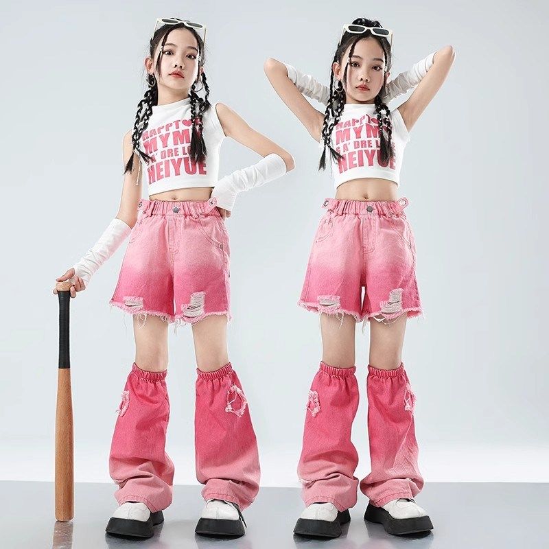 速发孩爵士舞服装少儿街舞潮服hiph酷p演出服嘻哈jzza舞蹈服甜o炸