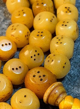 108西藏骨颗佛珠牦牛手串油润天然藏式女款手链项链回流灵骰子手