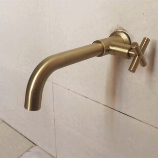 Wash Black Mount Wall Faucet Garden Door Out 极速Chrome