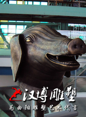 玻璃钢铜雕铸铜猴子动物雕塑兽头户外园林景观雕塑公园小区装饰