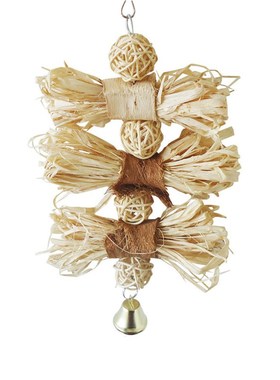 Cockatiels Macaw Parakeet Hanging Sepak Takraw Nest Straw Cu