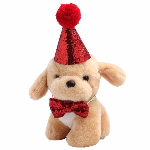 极速2Pcs/set Pet Dogs Caps With Bowknot Cat Dog Birthday